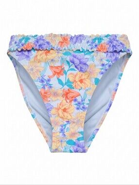 Bikini Bottoms Ninety-Nine Floral Ruffle Bikini Bottom Vacation  Pool Swimwear